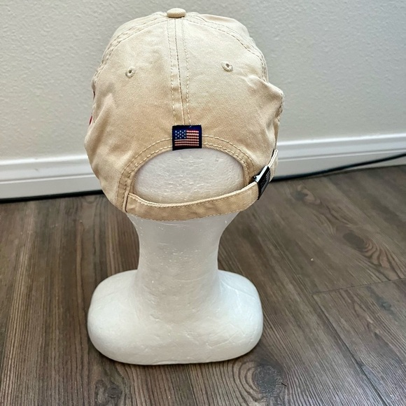 U.S. Polo Assn. Cream Cap with Red Embroidery - Picture 3 of 9
